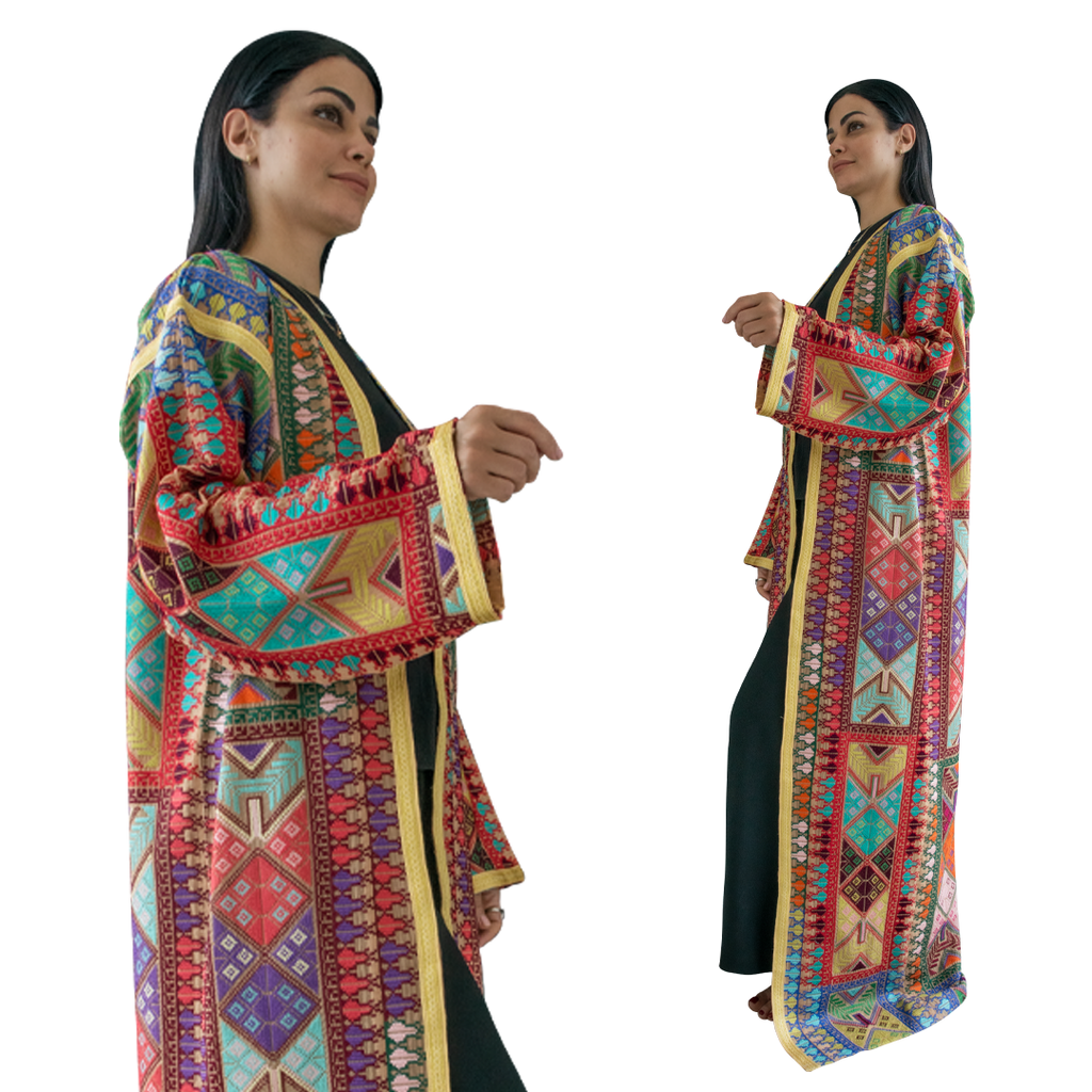 Embroidery Chiffon Abaya Style 1 - Size 58