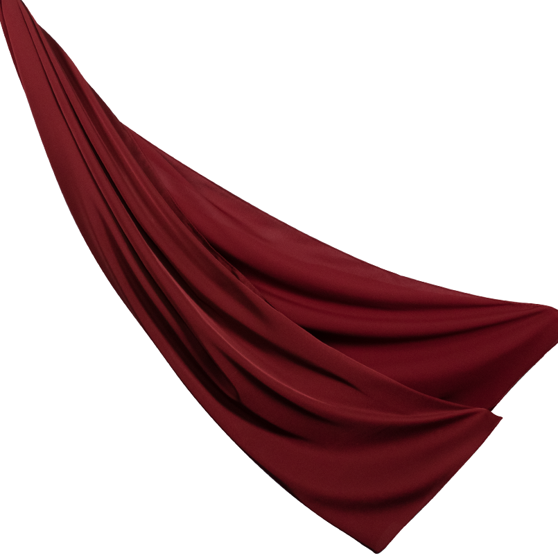 Double Face Scarf - Maroon Red