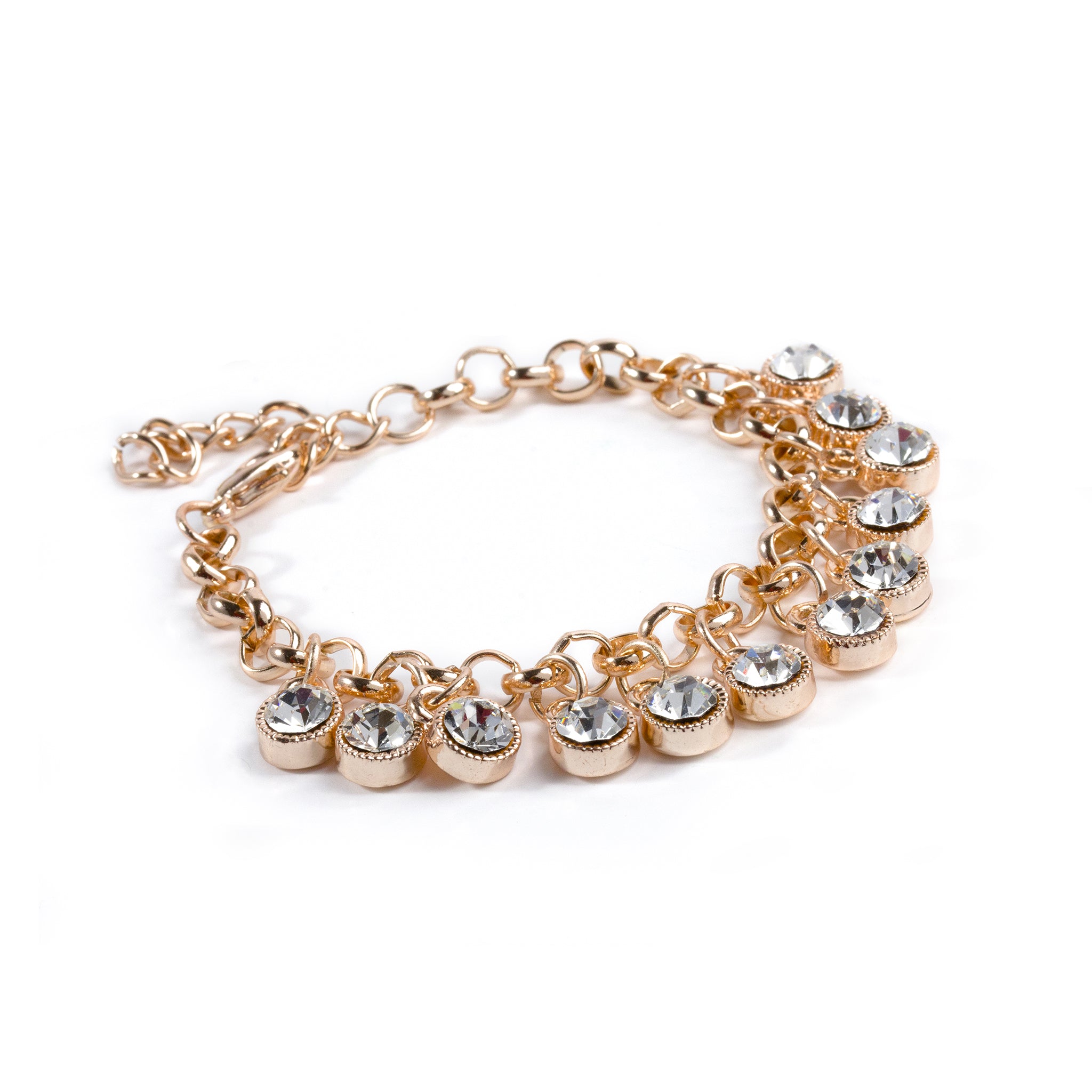 Chain Bracelet with Dangling Zircon