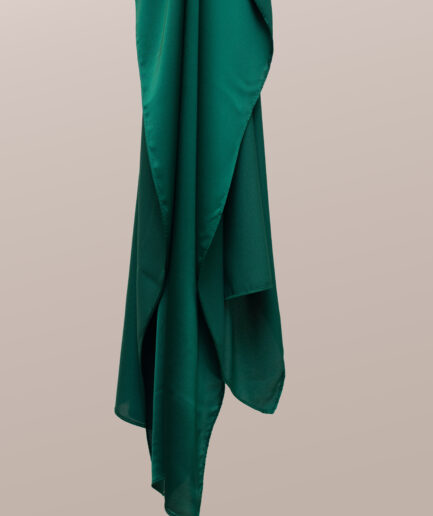 Double Face Satin Scarf - Seaweed Green