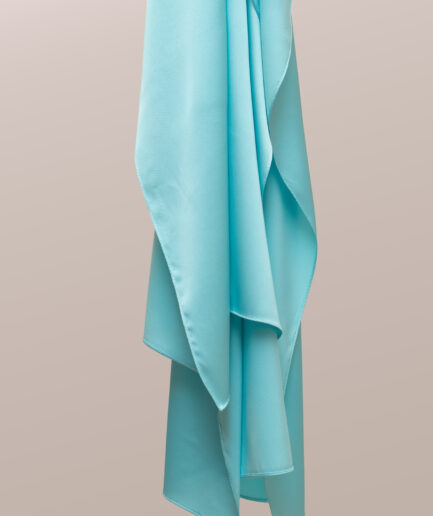 Double Face Satin Scarf - Sky Blue