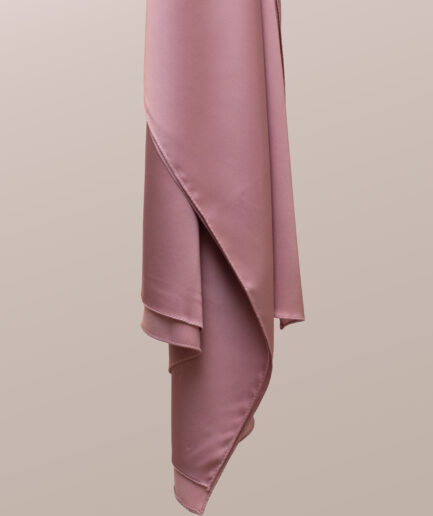 Double Face Satin Scarf - Reverse Pink