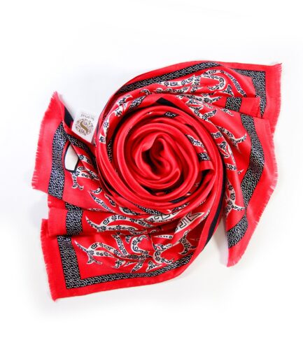 Dragon Silk Scarf - Red