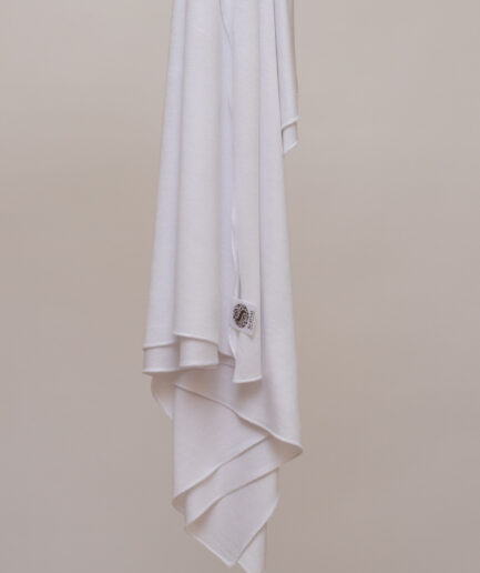 Cotton Jersey Scarf Large Size - White