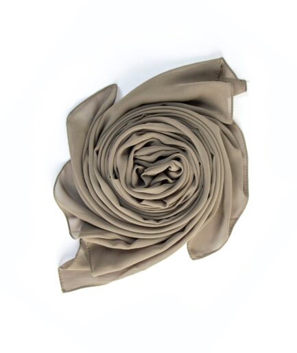 Italic Chiffon Scarf - Olive Green