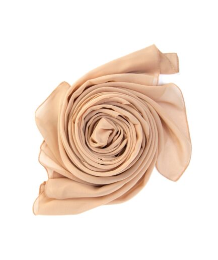 Italic Chiffon Scarf - Biscotti Beige