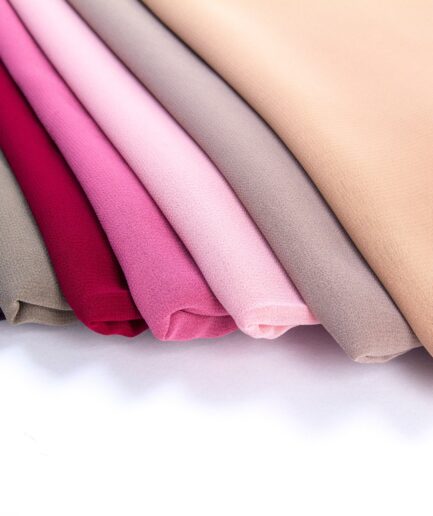 Italic Chiffon Scarf - Mauve Purple