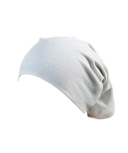 Lamé Cotton Jersey Bandana - Light Silver