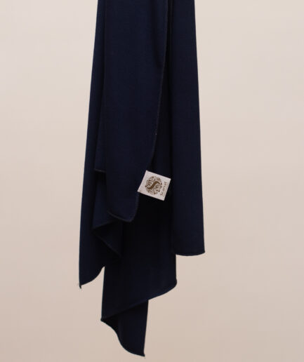 Cotton Jersey Scarf Regular Size - Navy Blue