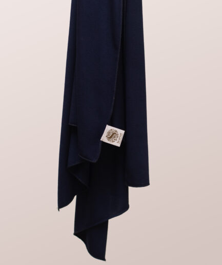Cotton Jersey Scarf Large Size - Navy Blue