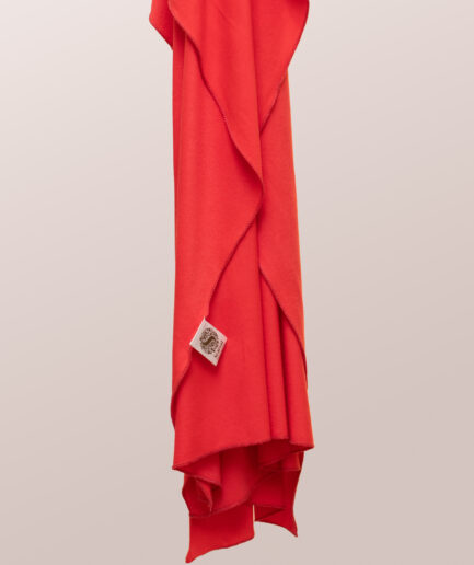 Cotton Jersey Scarf Large Size - Cherry Red