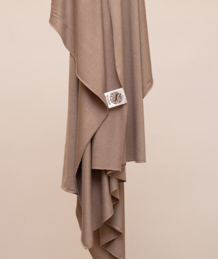 Cotton Jersey Scarf Large Size - Biscotti Beige