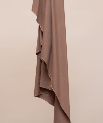 Cotton Jersey Scarf Large Size - Walnut Brown