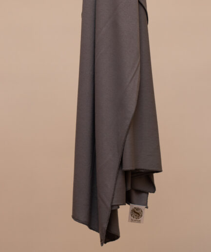 Cotton Jersey Scarf Large Size - Iron Grey