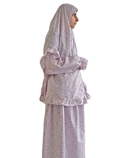 Prayer Cover with Sleeves - Purple Flower