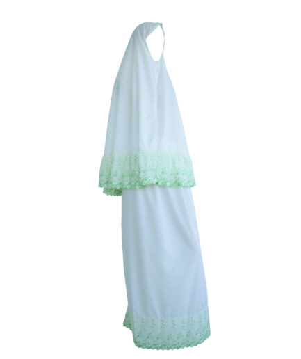Prayer Cover with Big Lace - Off White