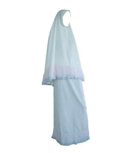 Prayer Cover with Big Lace - Off White