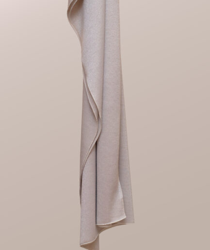 Lamé Jersey Scarf - Bone