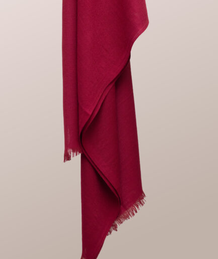 Pashmina Plain Scarf - Ladybug Red