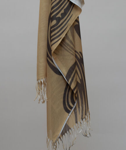Pashmina Printed Scarf with Tassels - Camel Wings