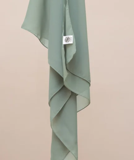 Olive Green Abaya Chiffon Scarf